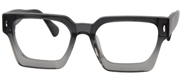 Safari Men Afro Motif Eyeglasses: Sekou - Transparent Grey - SpecSMART Eye Clinic (Front View)